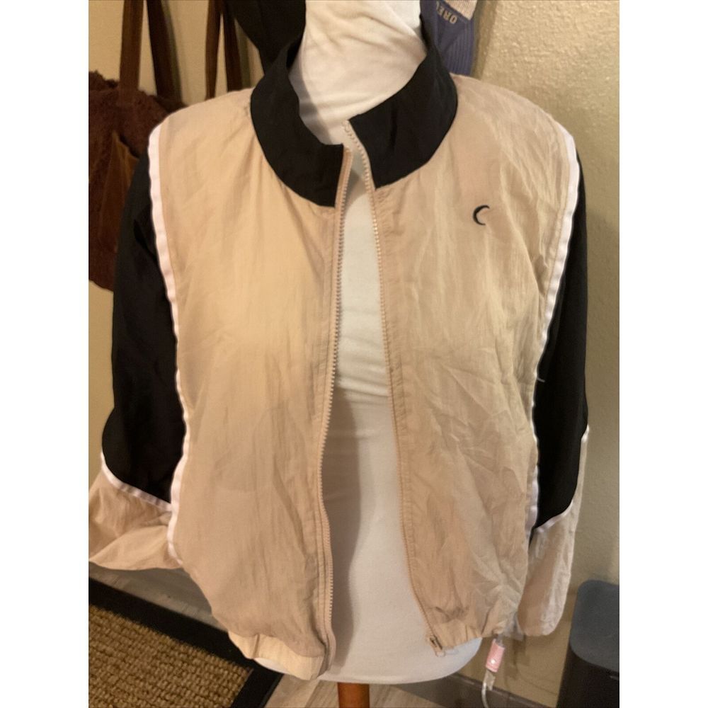 ZYIA Active Track Suit Jacket. Tan/black And‎ XL In Size